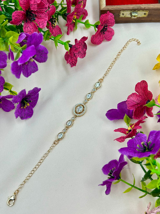 Priya Moissanite Bracelet (Adjustable)