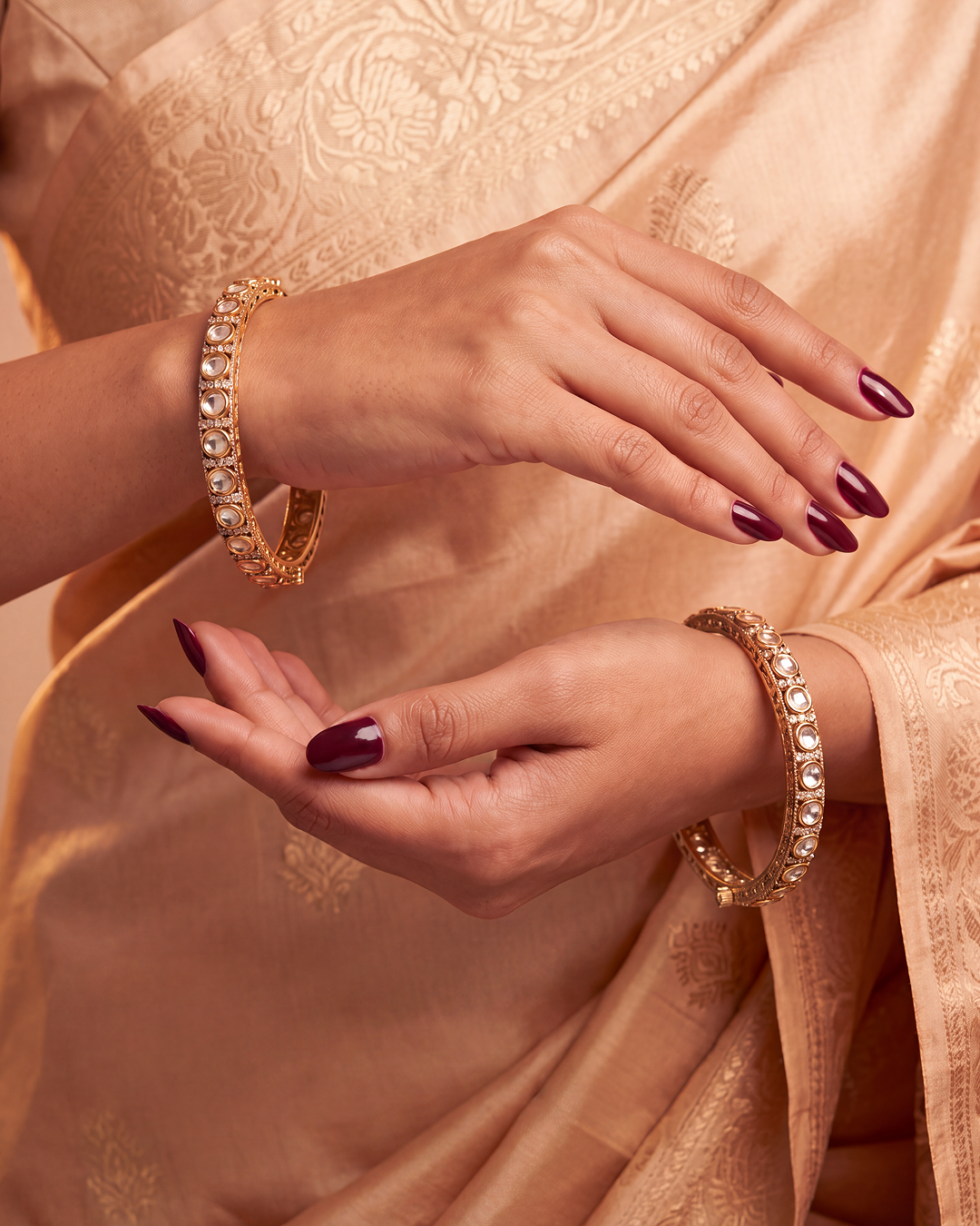Rohika Premium Moissanite Bangles (Openable)