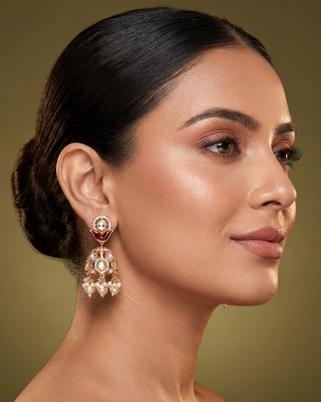 Priyal Moissanite Jumka