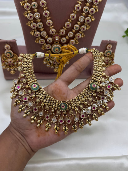 Jyoti Heritage Chorski Combo Necklace Set