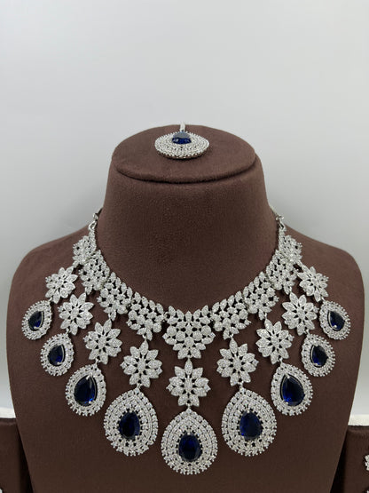 American Floral Drop Necklace Set (Small)