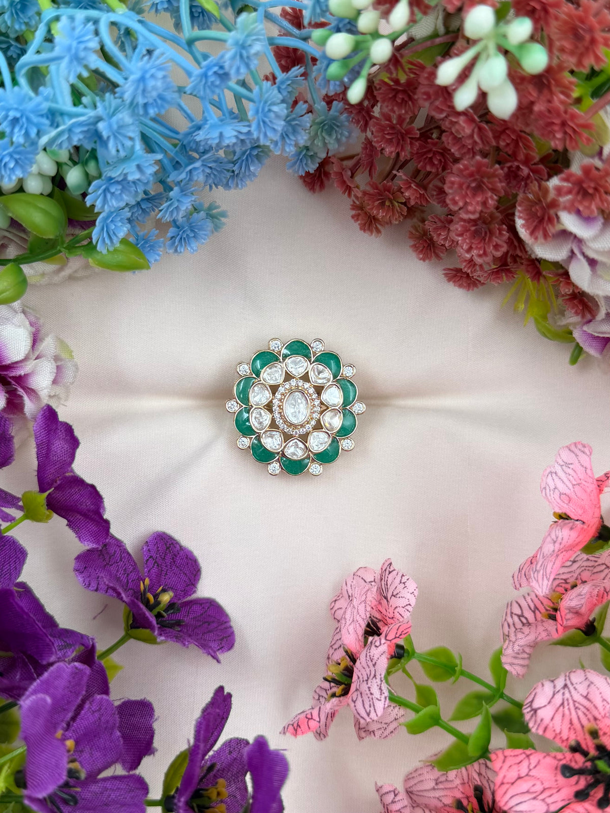 Rinky Moissanite Ring (Adjustable)