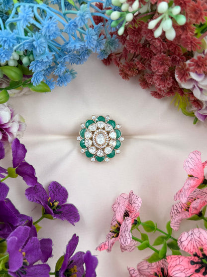 Rinky Moissanite Ring (Adjustable)