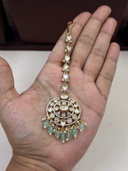 Ritvika Moissanite Polki Choker Necklace Set