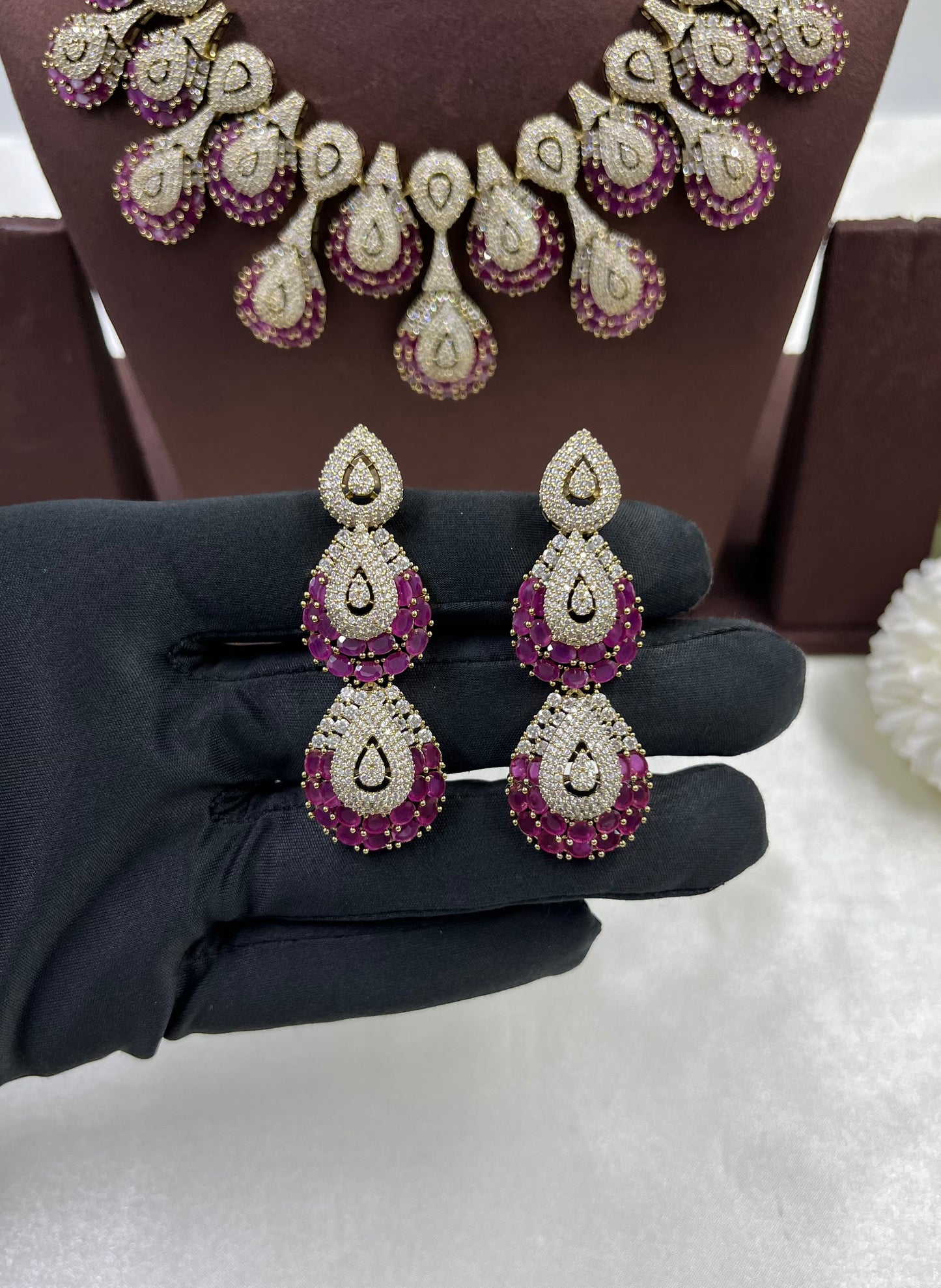 Vinita Victorian American Diamond Necklace