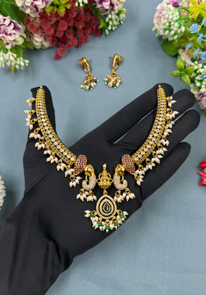 Smita Traditional Temple Hasli Necklace