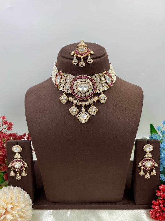 Myra Moissanite Kundan Choker