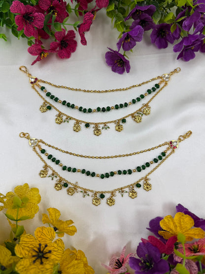 Tejal Pachi kundan Ear Chain