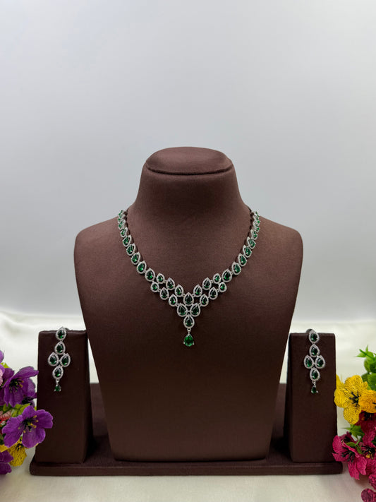 Jasmine American Diamond Necklace