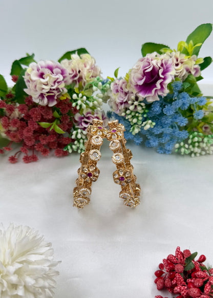 Neelam Moissanite Premium Bangles (Openable)