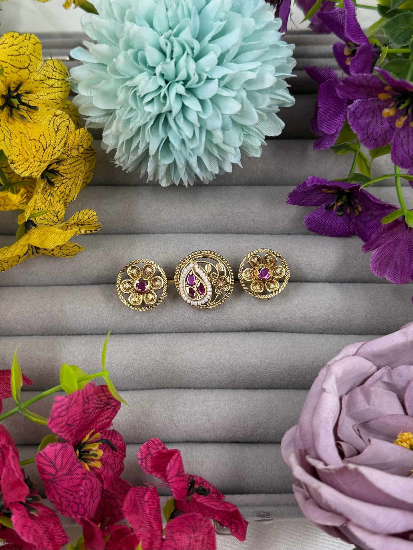 Pooja Heritage Ring (Adjustable)