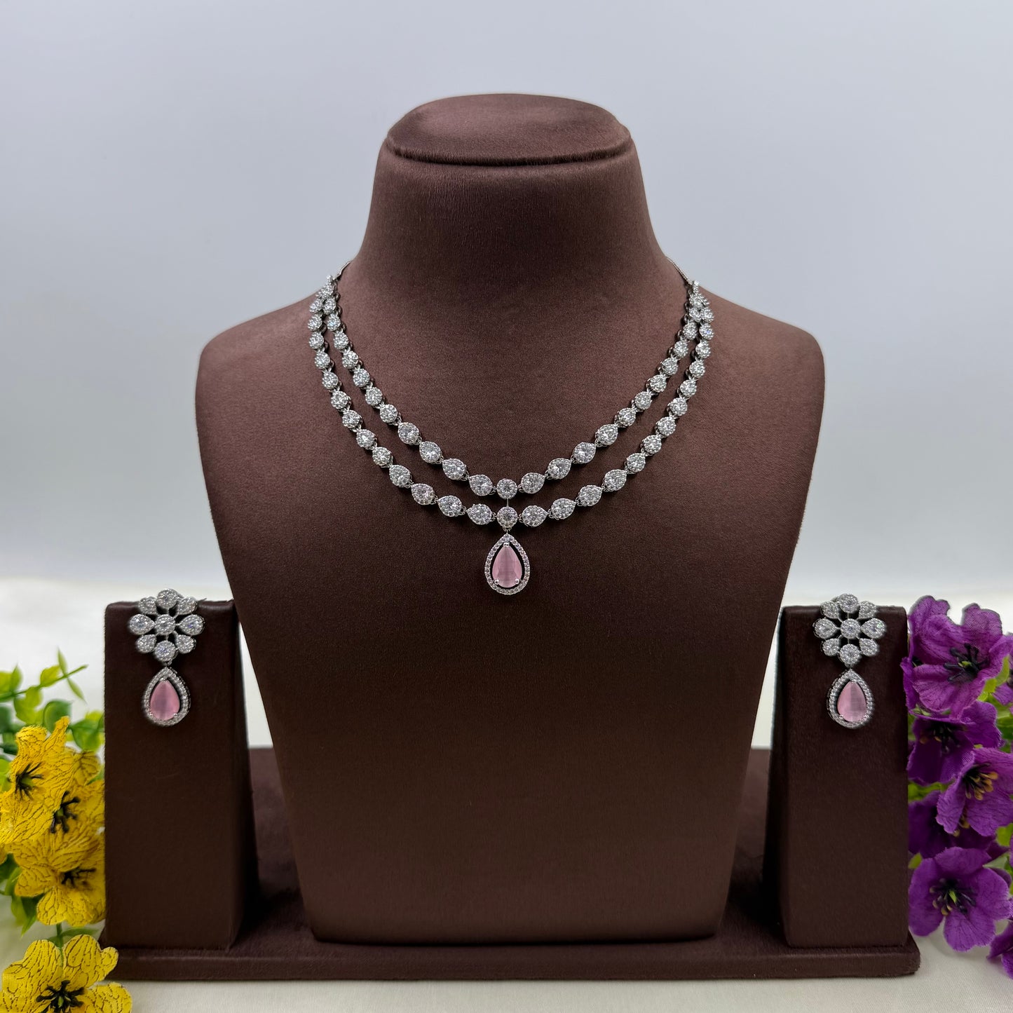 Aarohi American Diamond Delicate Necklace