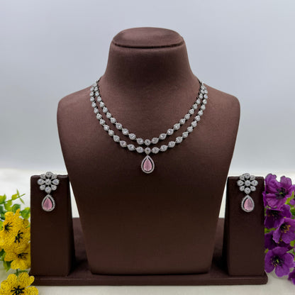 Aarohi American Diamond Delicate Necklace