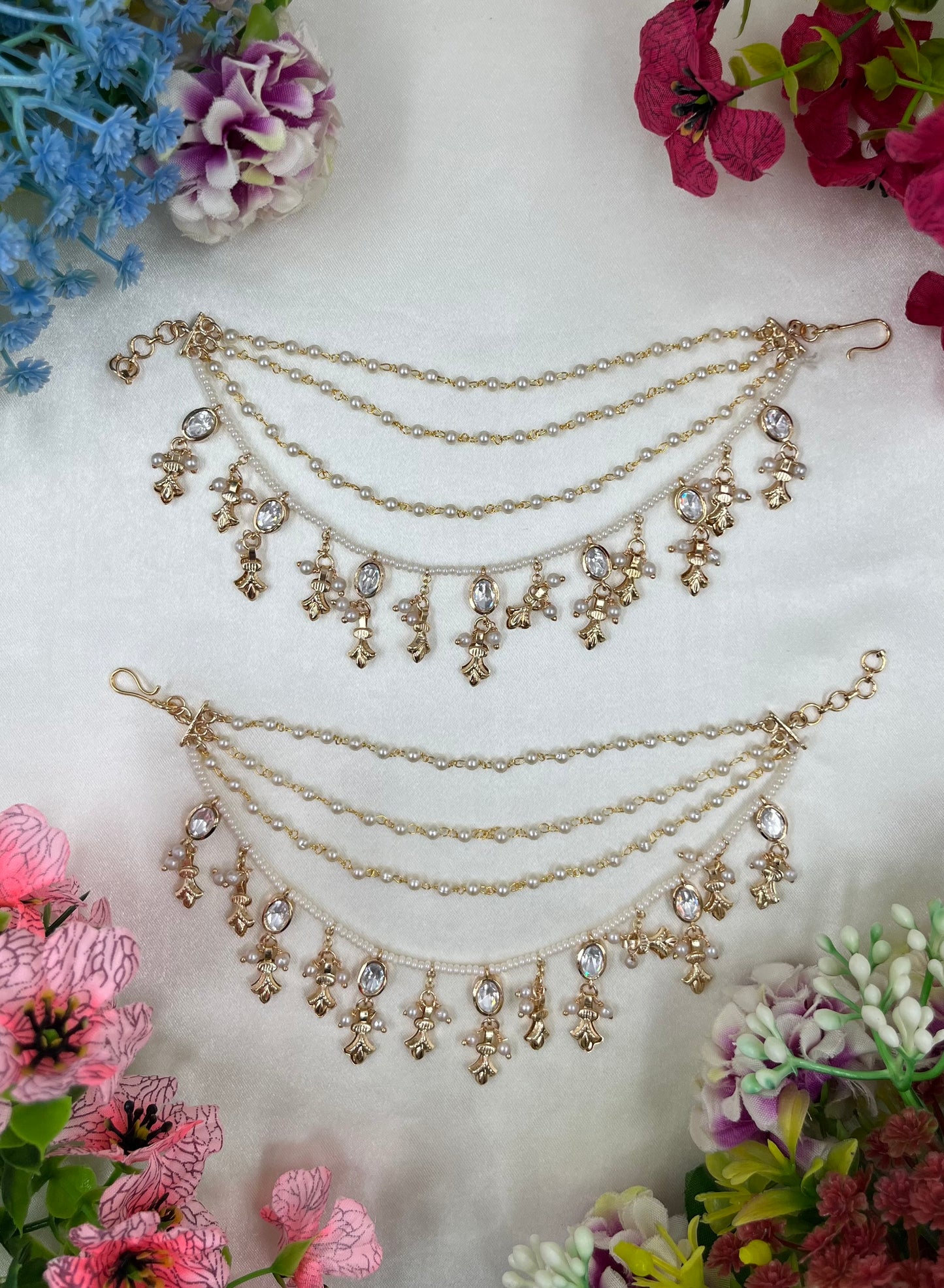 Mithali Moissanite Earchain