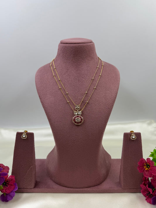 Ponam Moissanite Chain Pendant