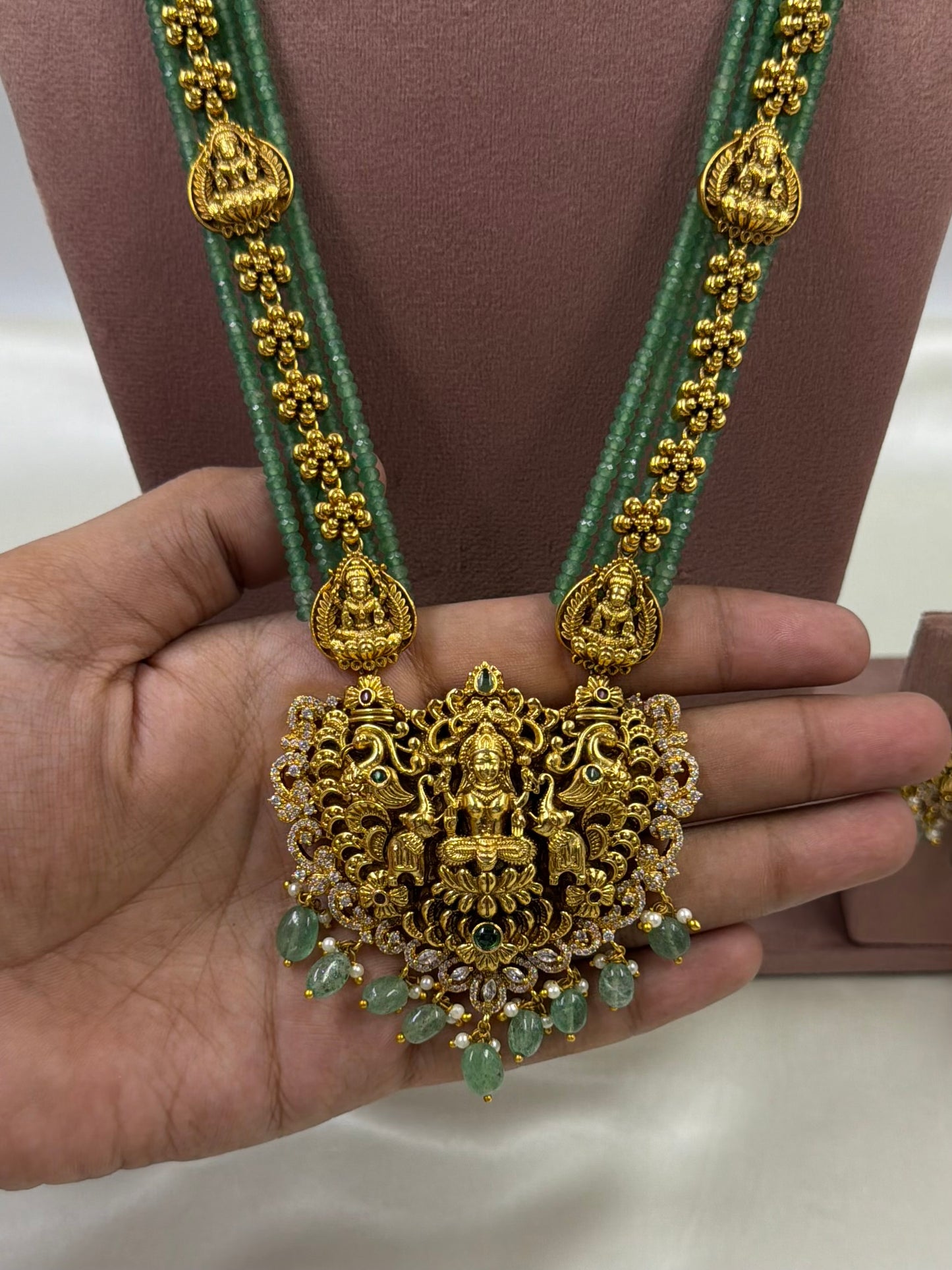 Prisha South Indian Long Necklace Set
