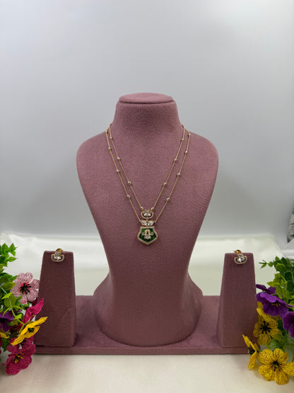 Shivani Moissanite Chain Pendant