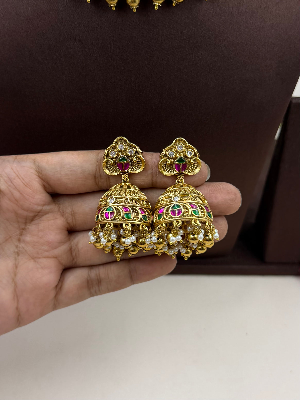 Kangana South Temple Choker Necklace Set
