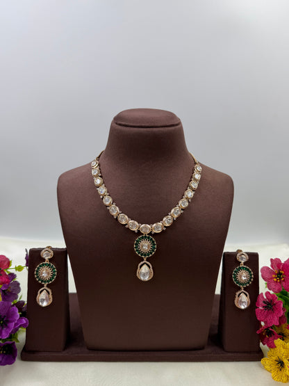 Mugdha Moissanite Delicate Necklace