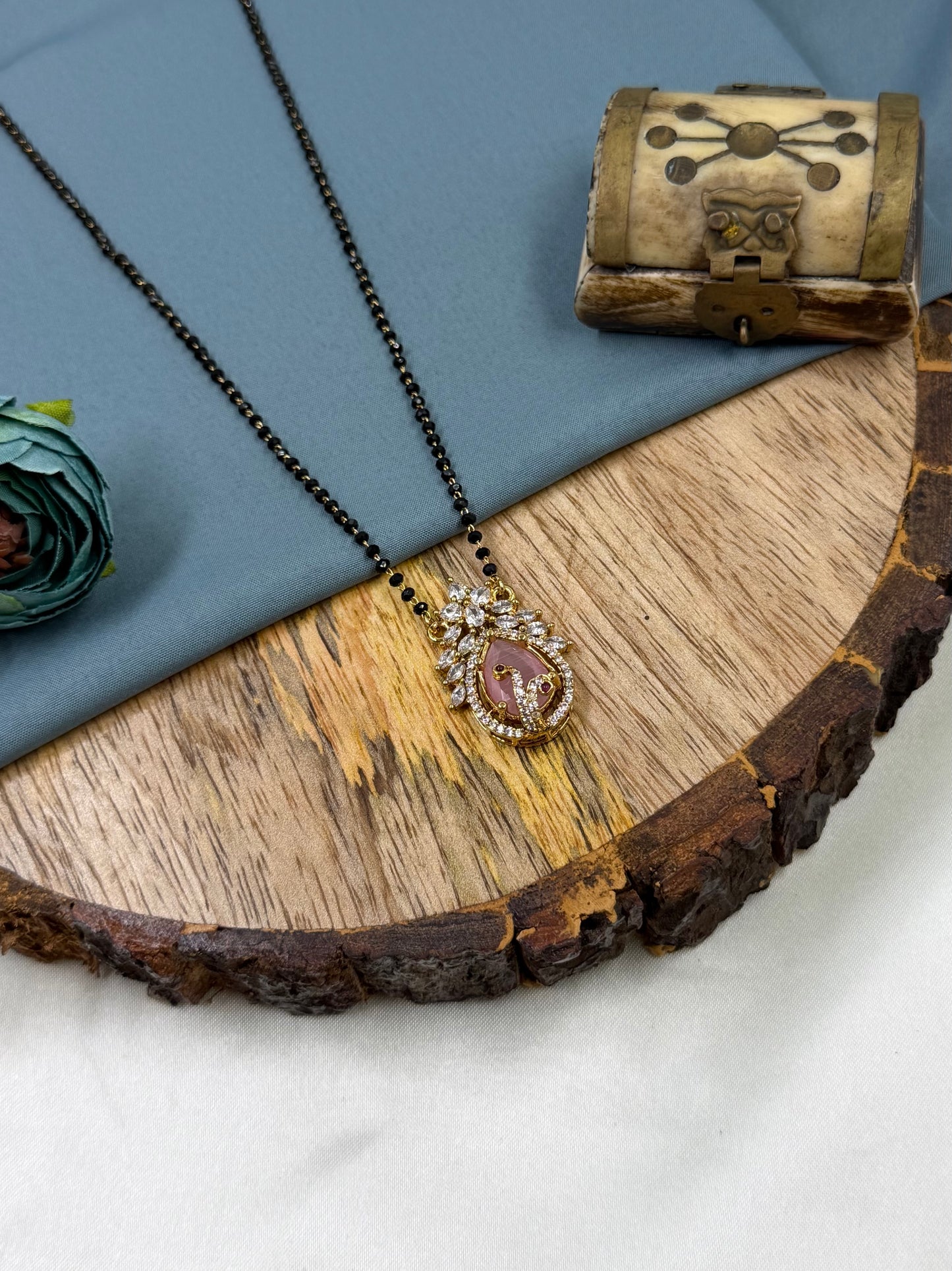 Peacock Design Victorian Mangalsutra
