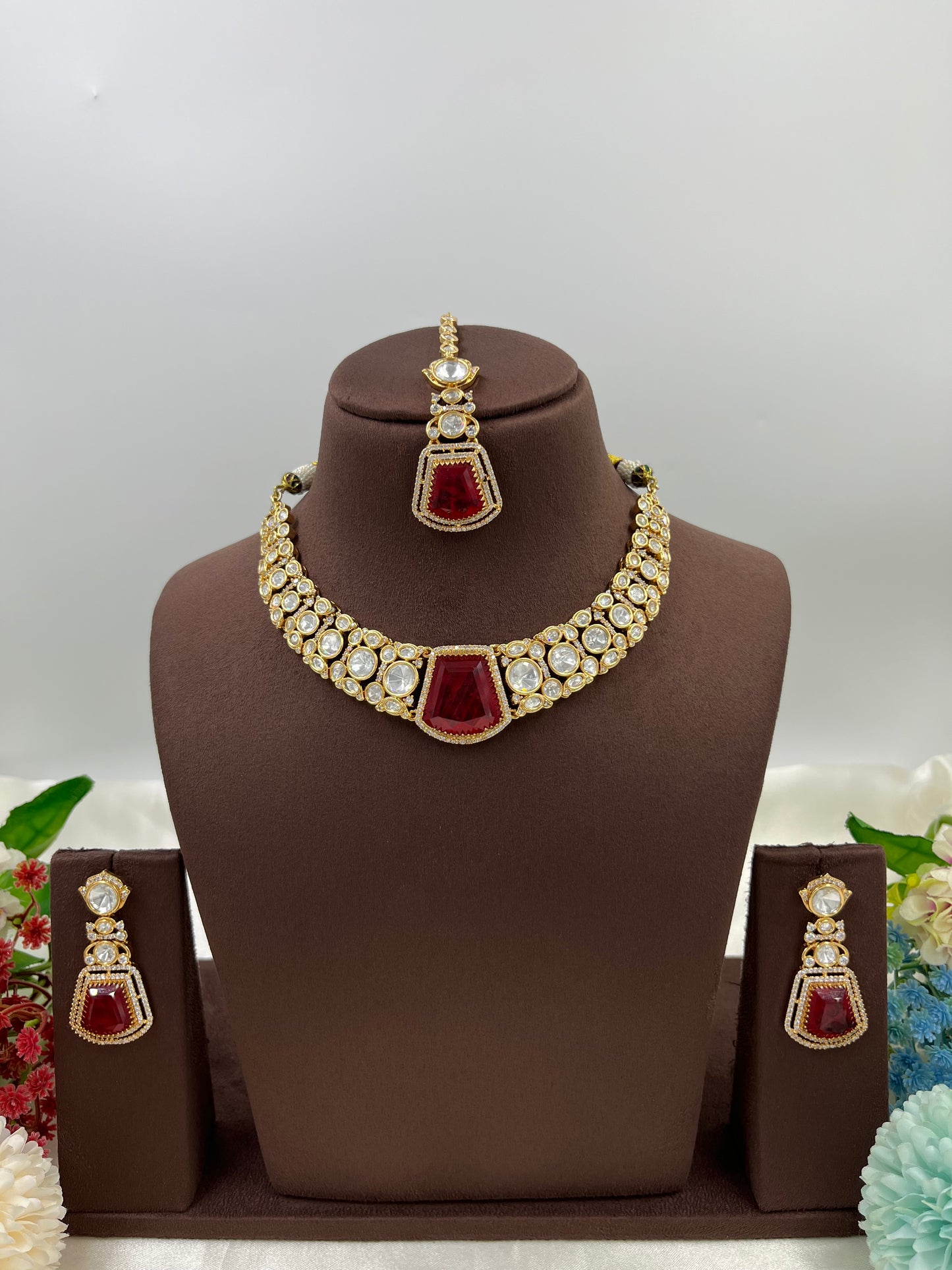 Zevra Moissanite Kundan Necklace