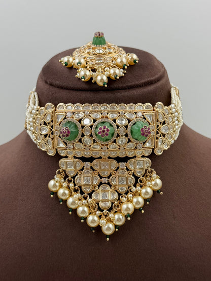 Prachi Moissanite Choker Set
