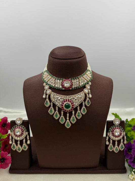Anita Premium Moissanite Necklace Set