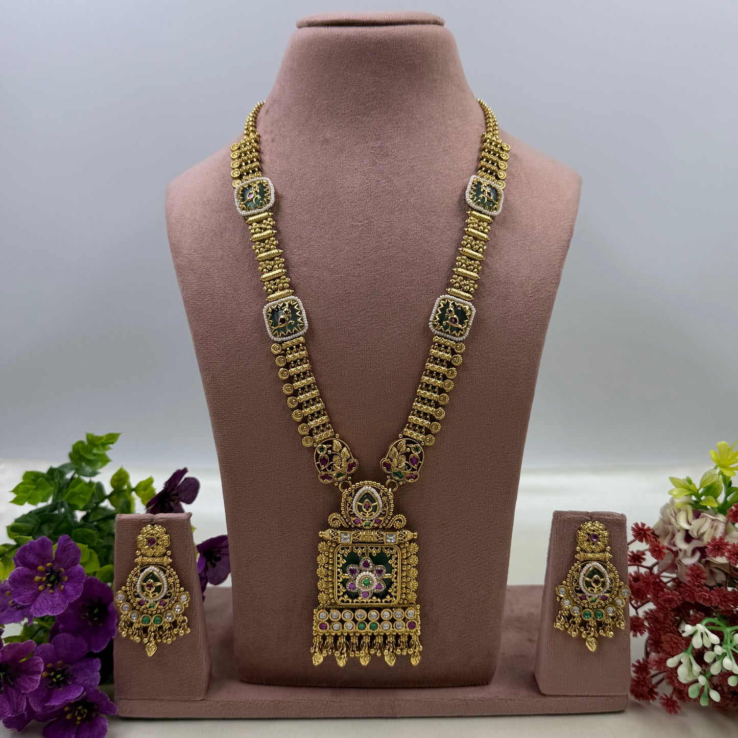 Devika Heritage Long Necklace Set