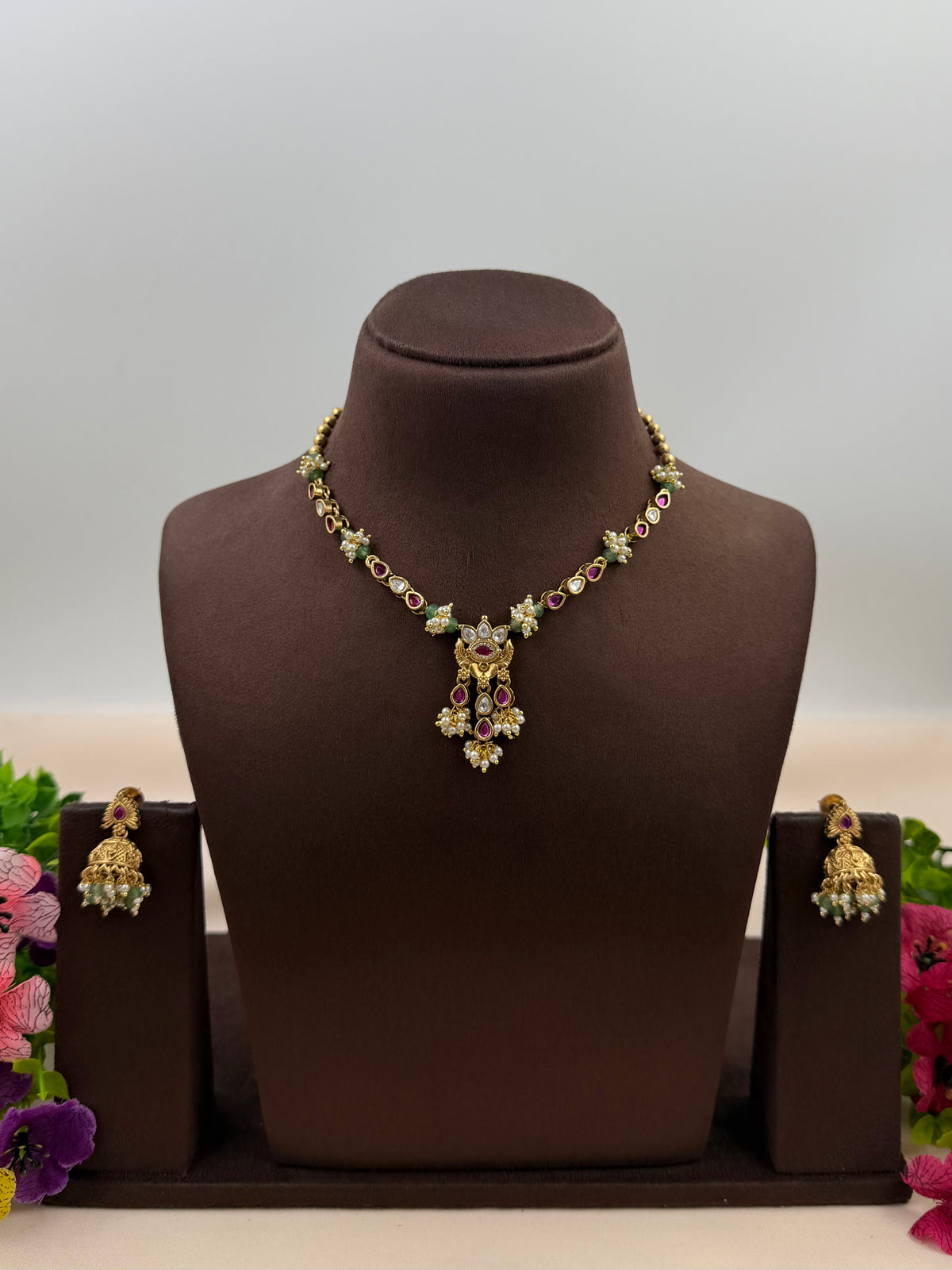 Kajal Heritage Delicate Necklace Set