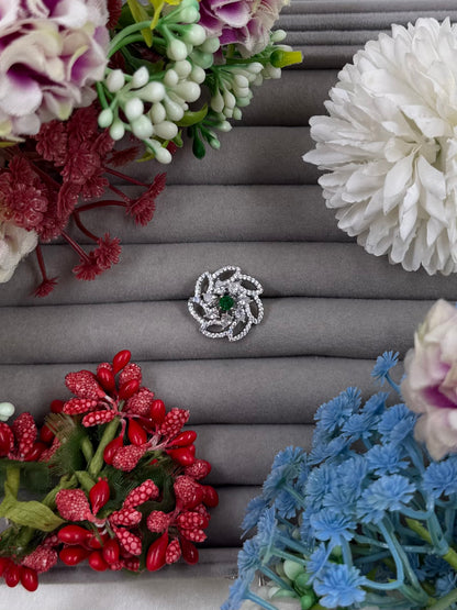 Evelyn American Diamond Ring (Adjustable)