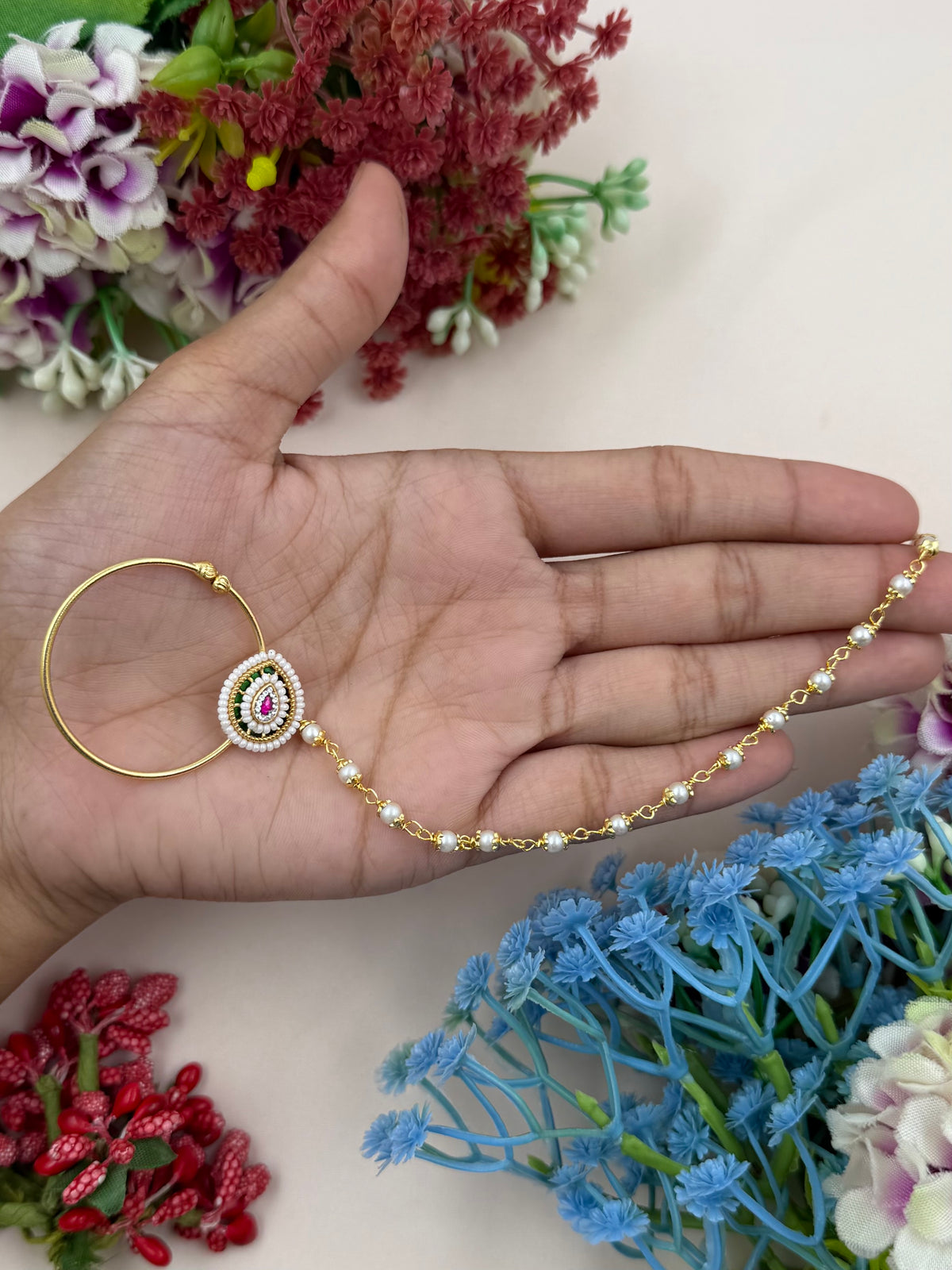 Manvi Traditional Indian Nose Ring