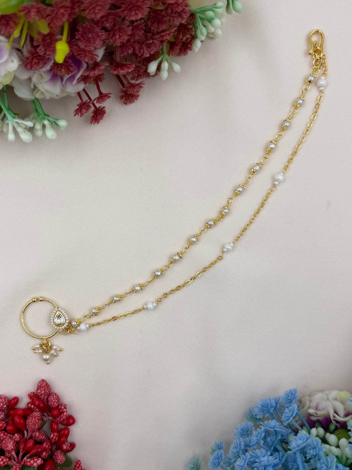 Krishna Traditional Indian Nose Ring