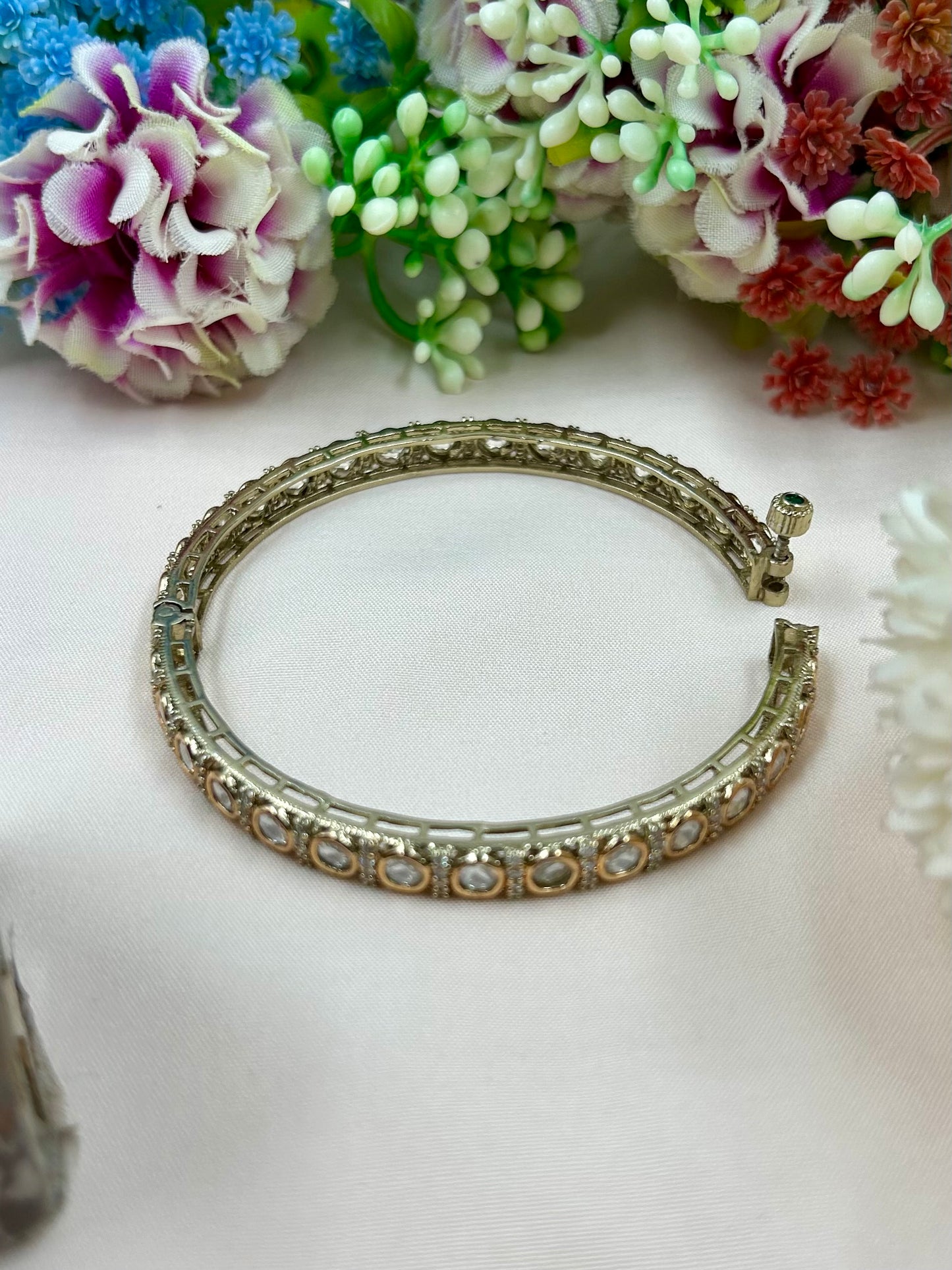 Rohika Premium Moissanite Bangles (Openable)