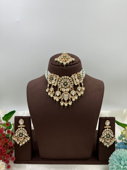 Ziva Premium Moissanite Kundan Necklace