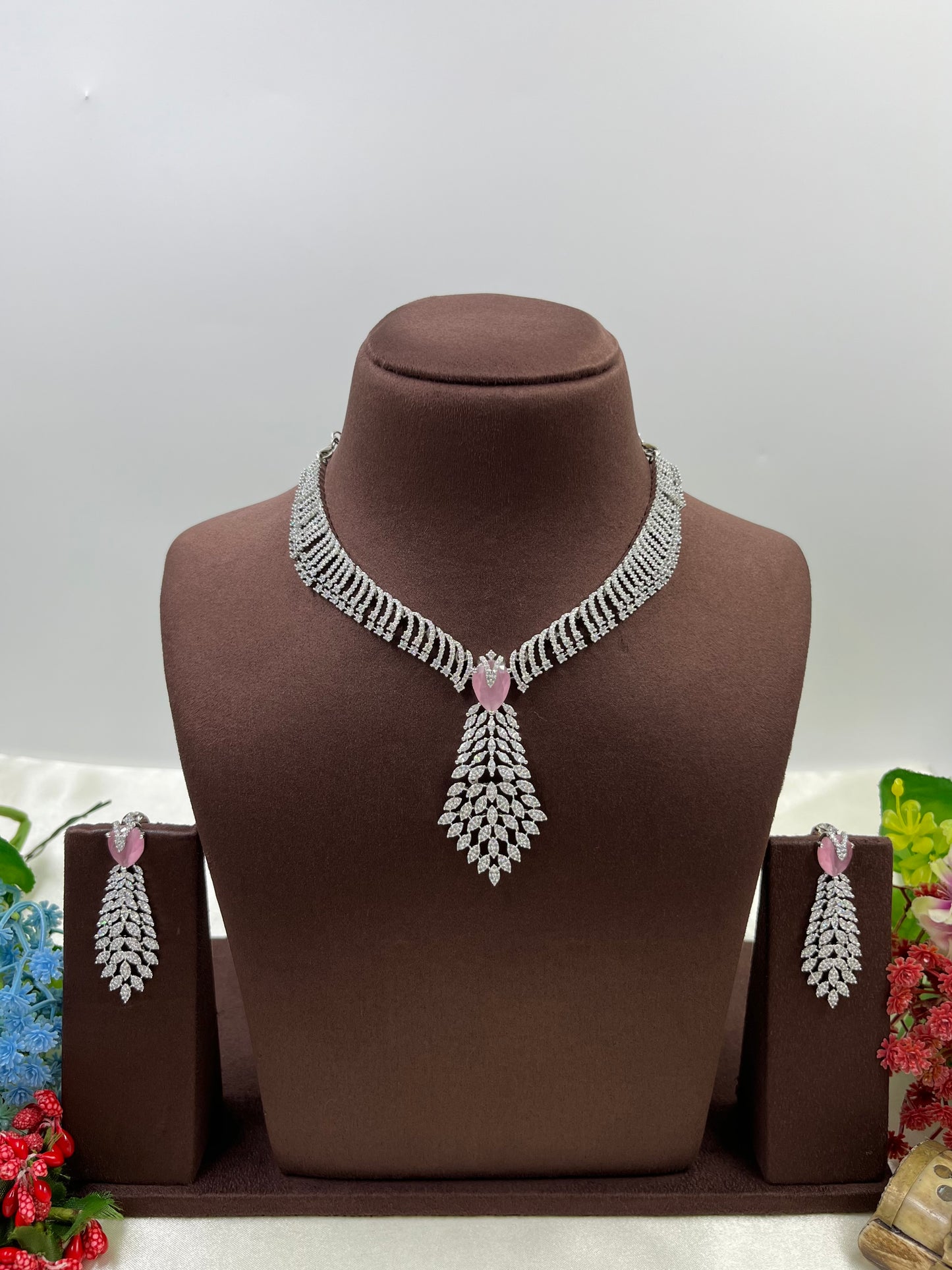 Rubina American Diamond Premium Necklace