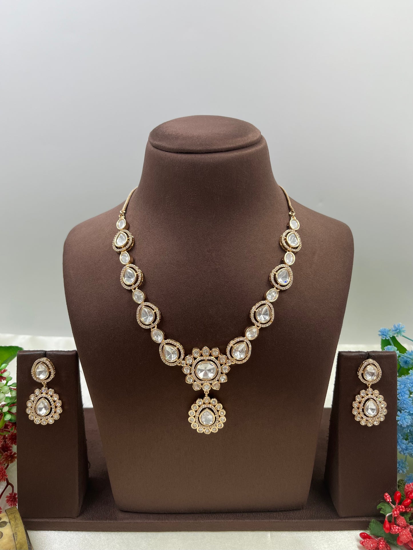 Zoya Moissanite Kundan Necklace