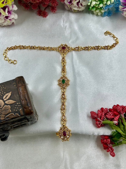 Gunjita Traditional Gold Hath Panja (One Pis)