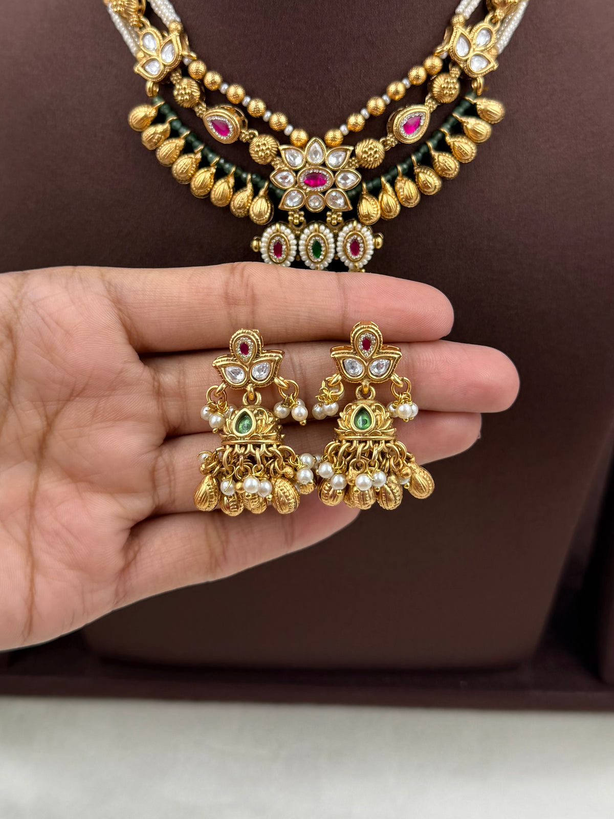 Rutika Premium Chorski Necklace Set
