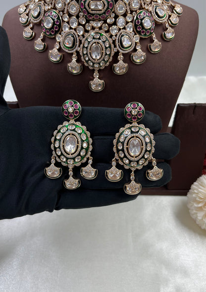Savitri Moissanite Semi Bridal Set