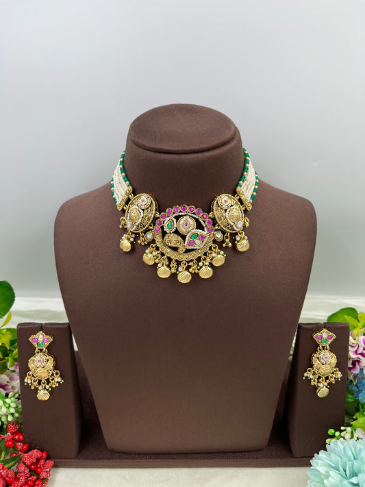 Sanjana Antique Choker Necklace