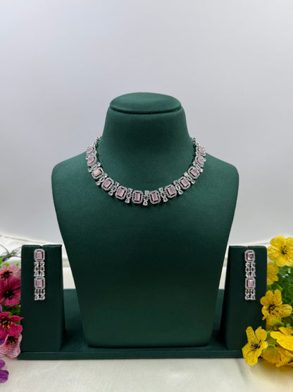 Victoria American Diamond Necklace