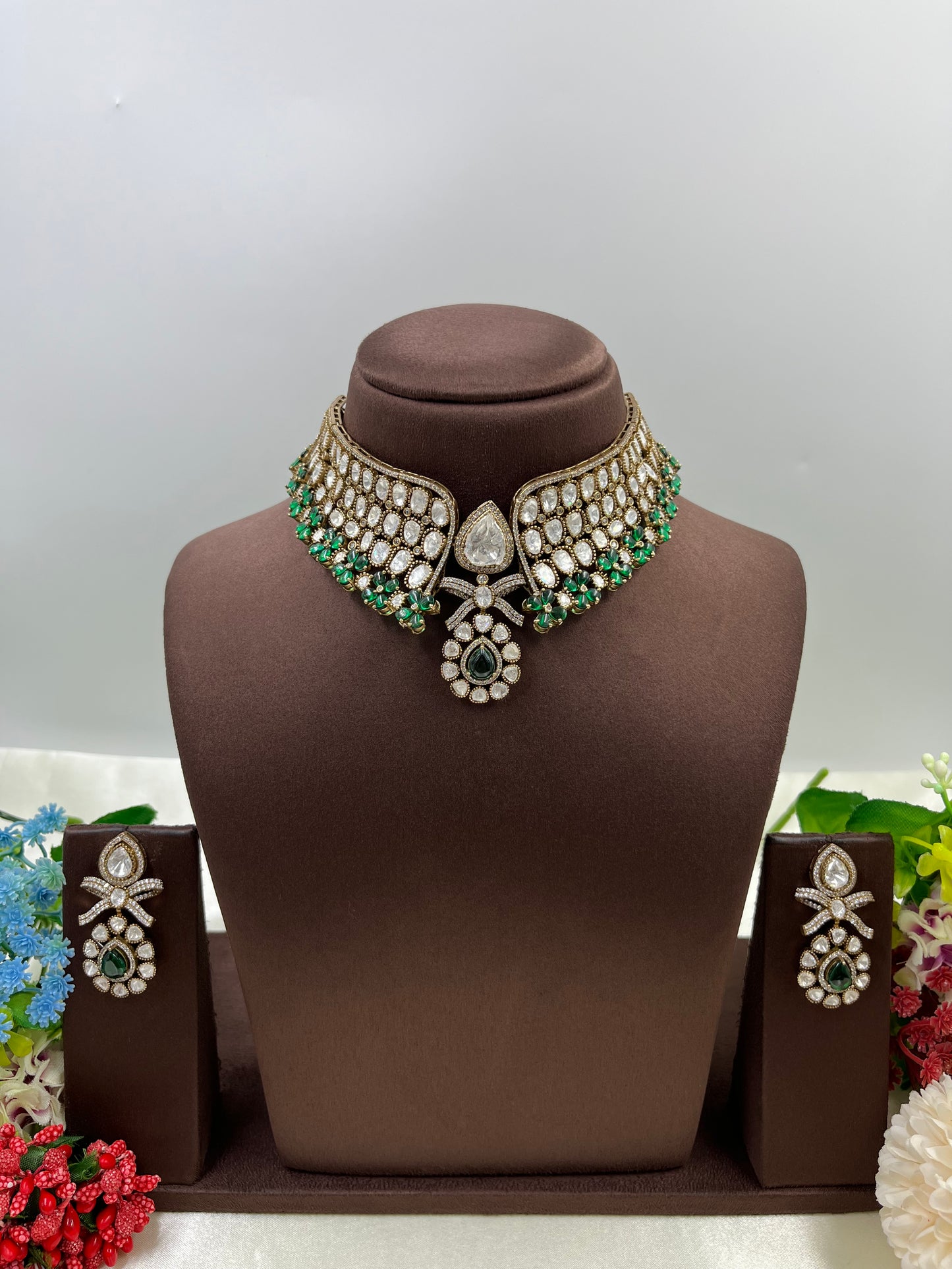 Padmini Premium Moissanite Kundan Choker