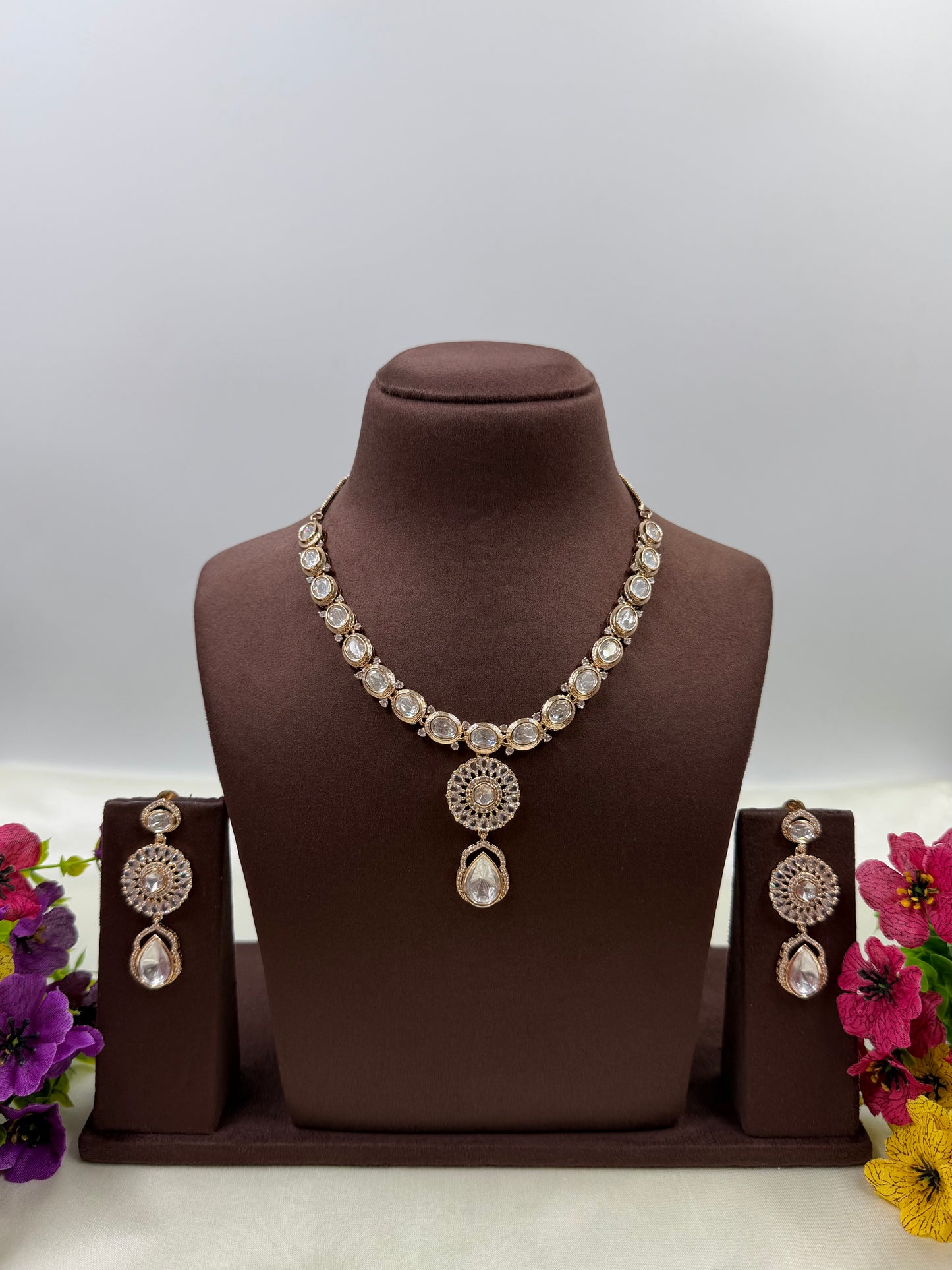 Mugdha Moissanite Delicate Necklace