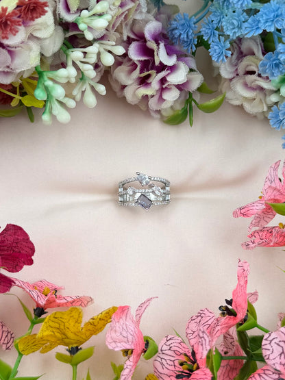 Julie American Diamond Ring (Adjustable)