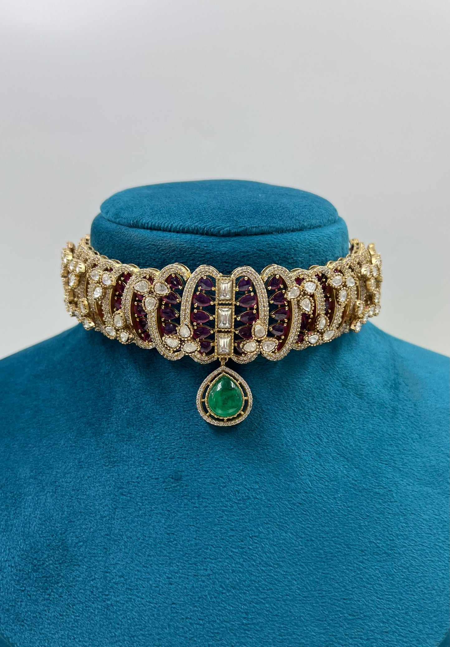 Rutzz Jaipuri Kundan Necklace Set