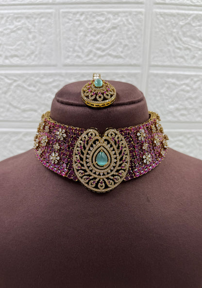 Alisha Victorian Premium Choker Set