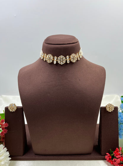Kanti Moissanite Choker Necklace
