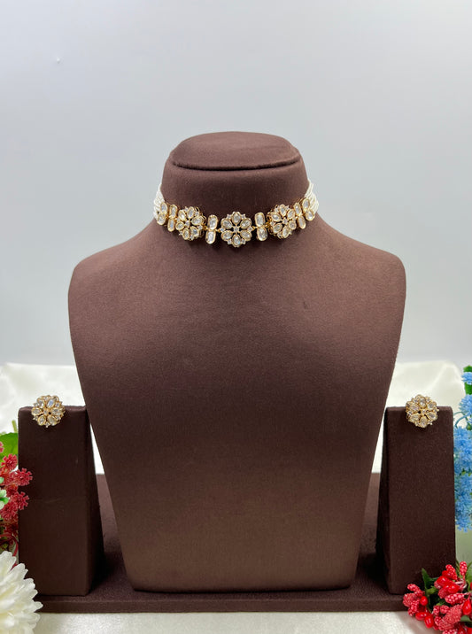 Kanti Moissanite Choker Necklace