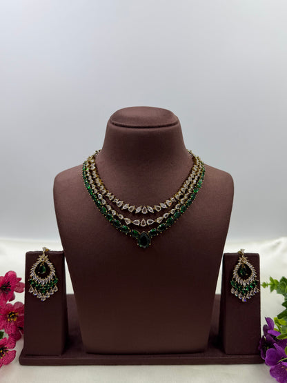 Samrudhi Victorian Three Layering Necklace