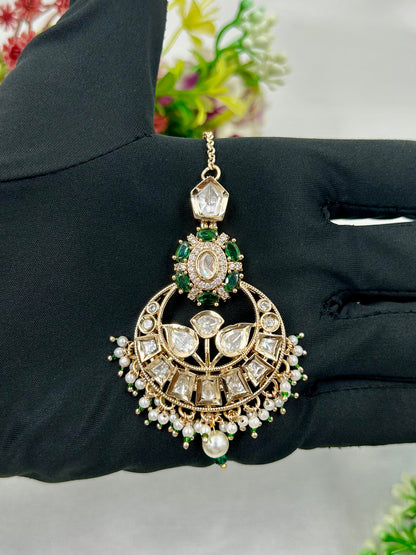 Megha Moissanite Mang Tika